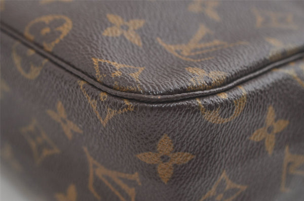 Auth Louis Vuitton Monogram Trousse Toilette 28 Clutch Hand Bag M47522 LV 5069K
