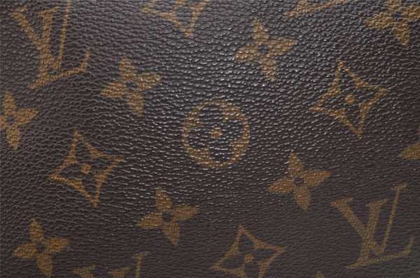 Auth Louis Vuitton Monogram Trousse Toilette 28 Clutch Hand Bag M47522 LV 5069K