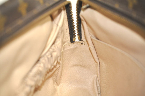 Auth Louis Vuitton Monogram Trousse Toilette 28 Clutch Hand Bag M47522 LV 5069K