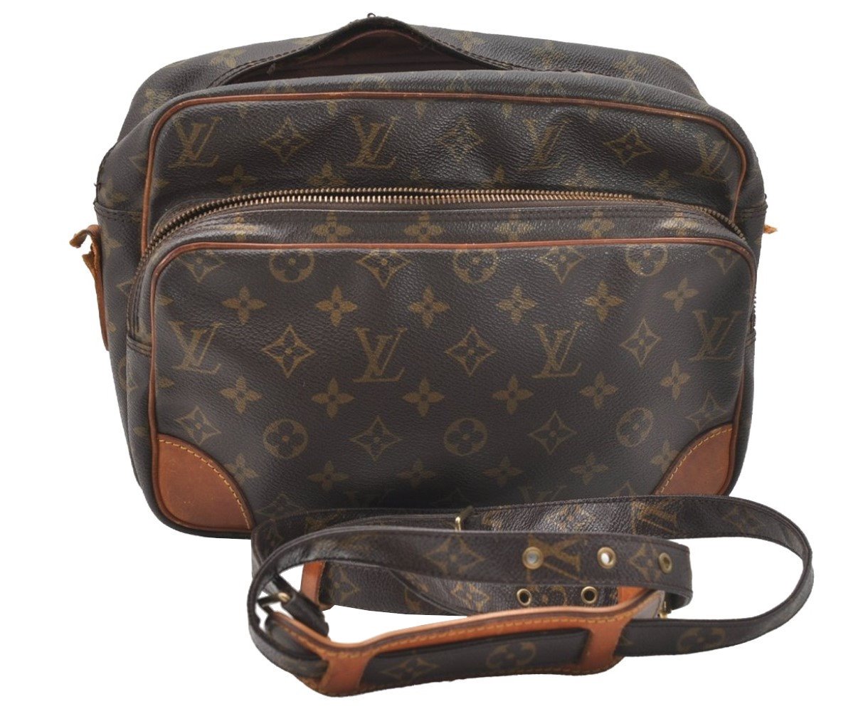 Authentic Louis Vuitton Monogram Nile Shoulder Cross Bag M45244 LV Junk 5070J