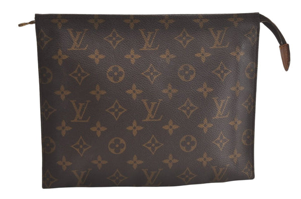 Authentic Louis Vuitton Monogram Poche Toilette 26 M47542 Cosmetics Pouch 5070K