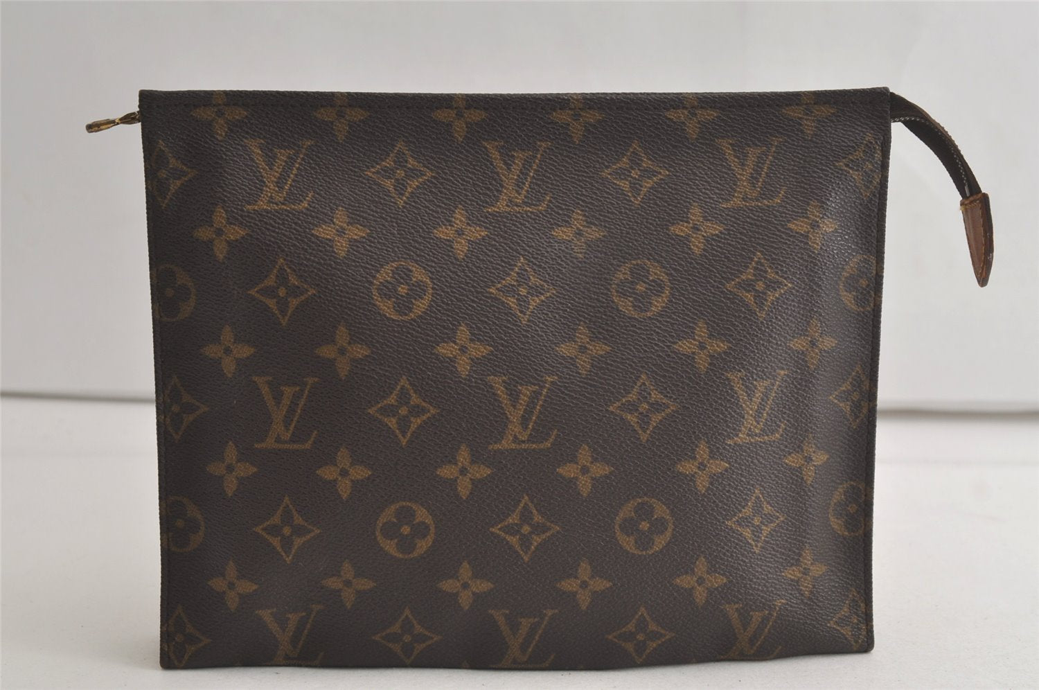 Authentic Louis Vuitton Monogram Poche Toilette 26 M47542 Cosmetics Pouch 5070K