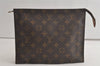 Authentic Louis Vuitton Monogram Poche Toilette 26 M47542 Cosmetics Pouch 5070K