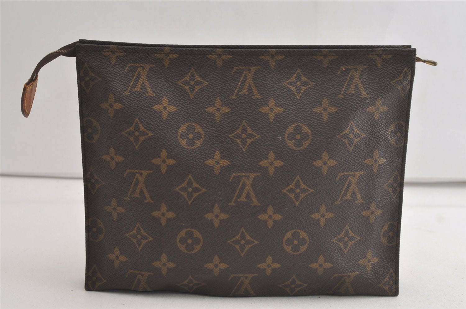 Authentic Louis Vuitton Monogram Poche Toilette 26 M47542 Cosmetics Pouch 5070K