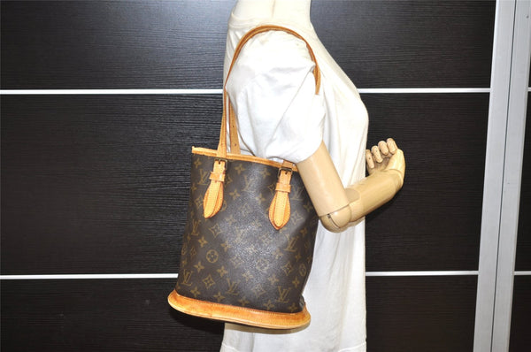 Authentic Louis Vuitton Monogram Bucket PM Shoulder Tote Bag Old Model LV 5071K
