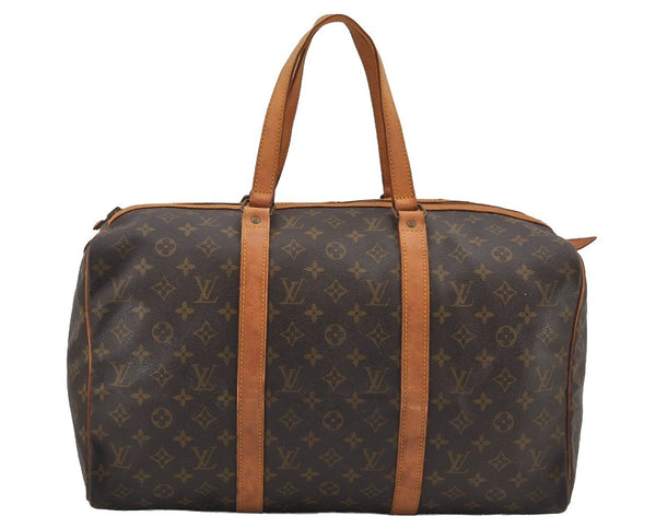 Authentic Louis Vuitton Monogram Sac Souple 45 Hand Boston Bag Old Model 5072J