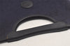Authentic CELINE C Macadam Blason Tote Hand Bag Canvas Leather Navy Blue 5072K