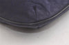 Authentic CELINE C Macadam Blason Tote Hand Bag Canvas Leather Navy Blue 5072K