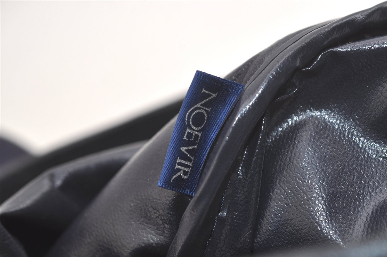 Authentic CELINE C Macadam Blason Tote Hand Bag Canvas Leather Navy Blue 5072K