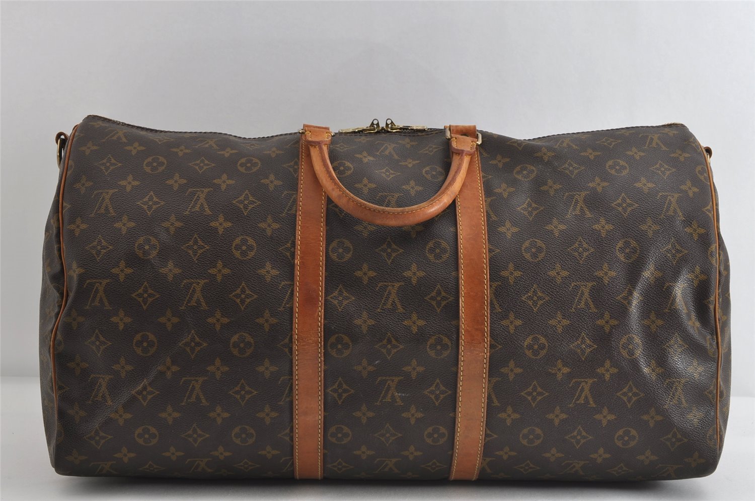 Authentic Louis Vuitton Monogram Keepall Bandouliere 55 M41414 Boston Bag 5073I