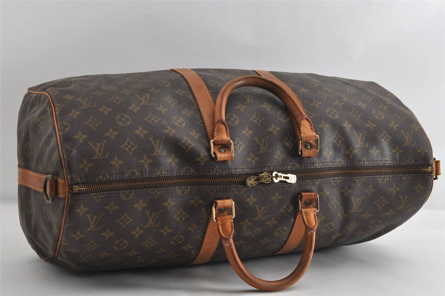 Authentic Louis Vuitton Monogram Keepall Bandouliere 55 M41414 Boston Bag 5073I