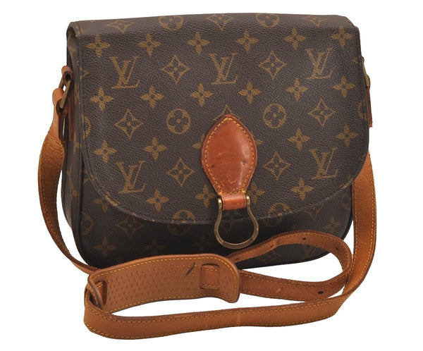 Authentic Louis Vuitton Monogram Saint Cloud GM M51242 Shoulder Cross Bag 5073J