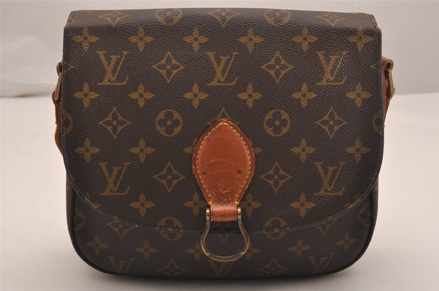 Authentic Louis Vuitton Monogram Saint Cloud GM M51242 Shoulder Cross Bag 5073J