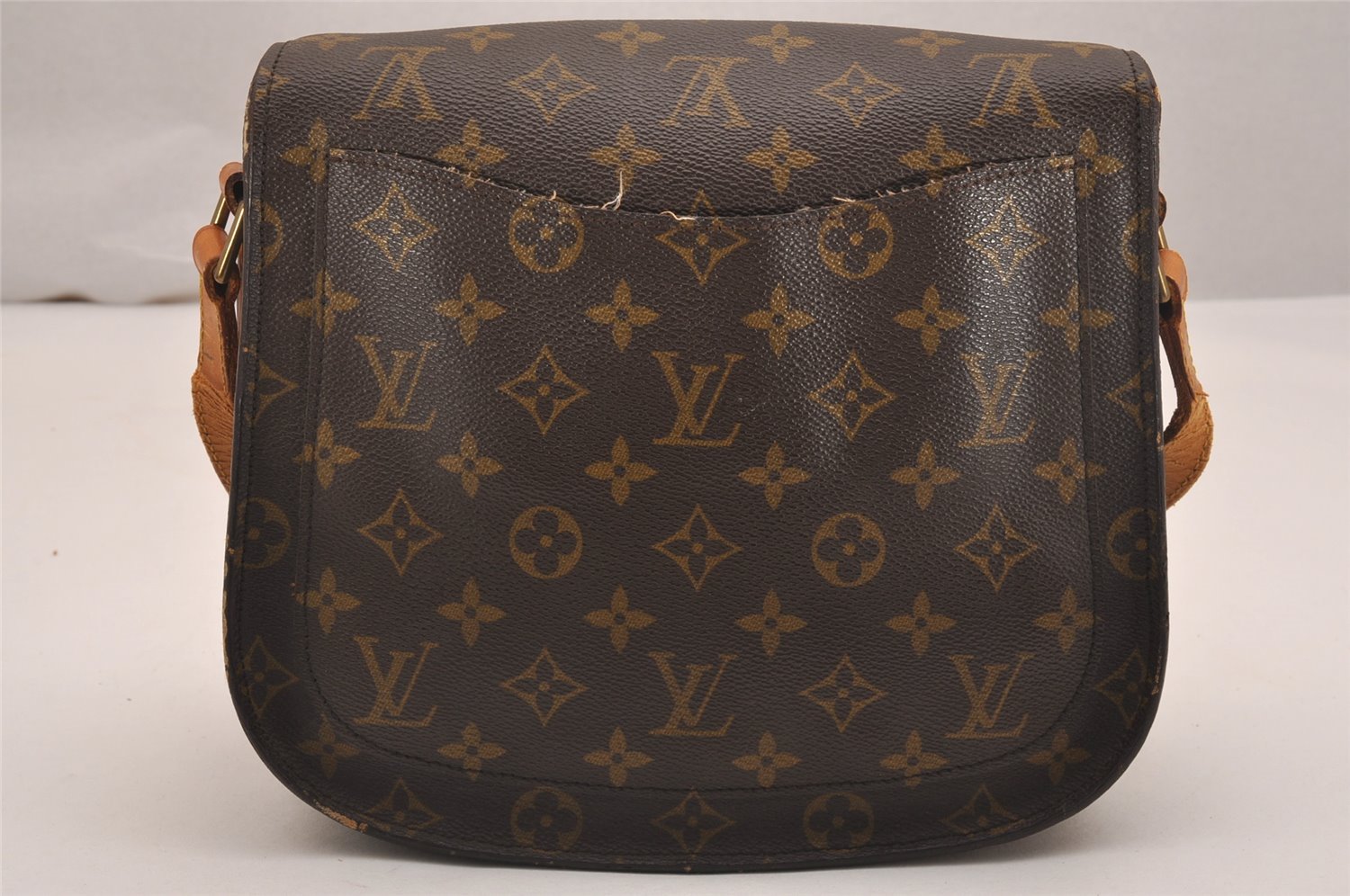 Authentic Louis Vuitton Monogram Saint Cloud GM M51242 Shoulder Cross Bag 5073J