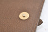 Authentic GUCCI Vintage Shoulder Clutch Bag GG PVC Leather Brown Junk 5073K