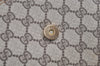 Authentic GUCCI Vintage Shoulder Clutch Bag GG PVC Leather Brown Junk 5073K