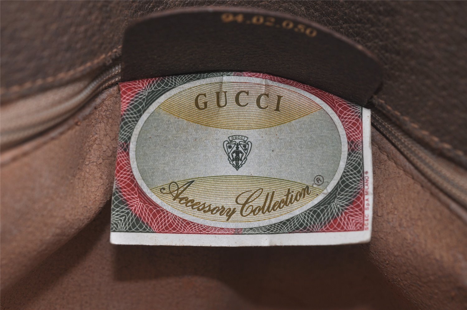 Authentic GUCCI Vintage Shoulder Clutch Bag GG PVC Leather Brown Junk 5073K