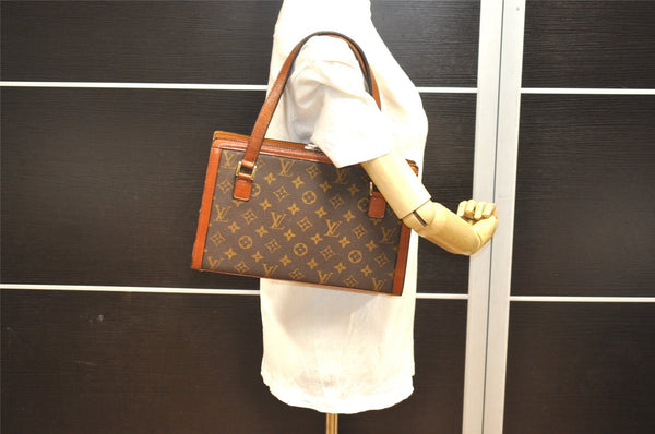 Auth Louis Vuitton Monogram Sac Bavolet Shoulder Hand Bag Old Model LV 5074I