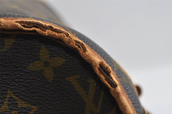 Authentic Louis Vuitton Monogram Sac Chaussures 35 Boston Bag Old Model LV 5075I