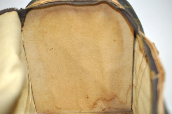 Authentic Louis Vuitton Monogram Sac Chaussures 35 Boston Bag Old Model LV 5075I