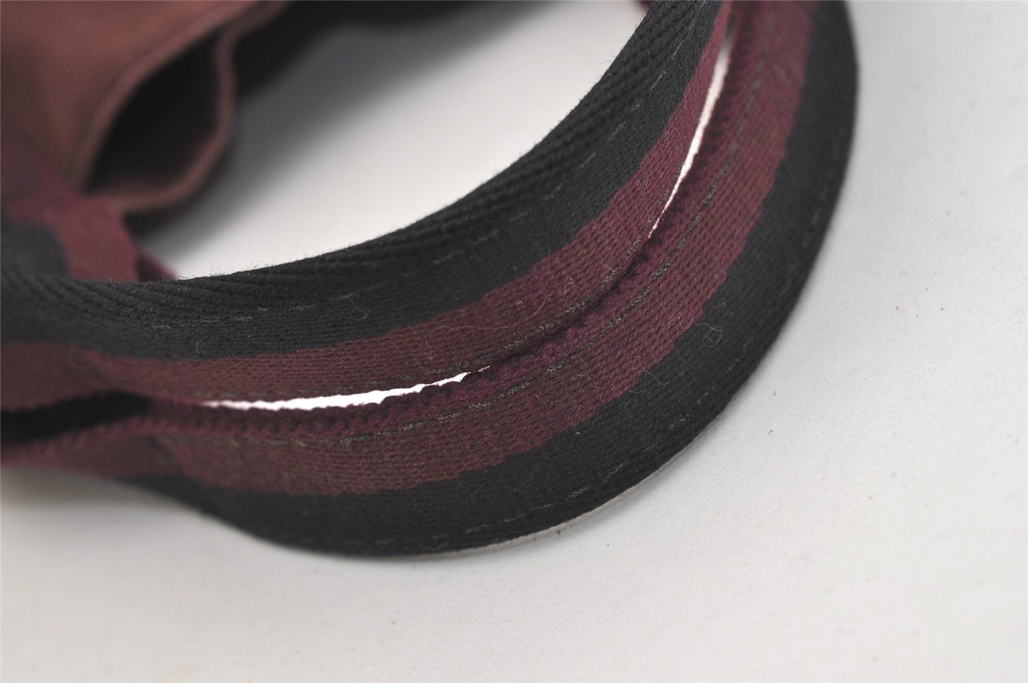 Authentic HERMES Fourre Tout MM Hand Tote Bag Canvas Black Bordeaux 5075J