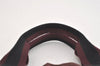 Authentic HERMES Fourre Tout MM Hand Tote Bag Canvas Black Bordeaux 5075J