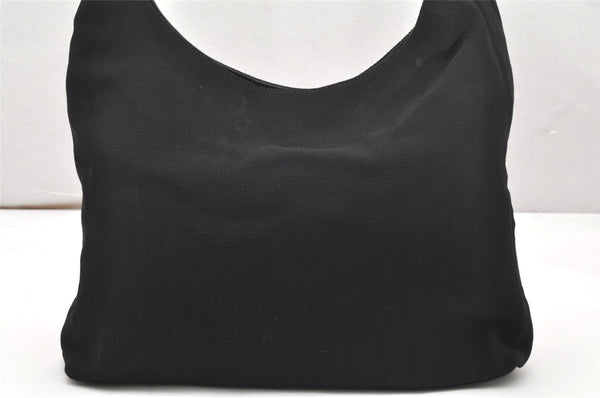 Authentic GUCCI Shoulder Hand Bag Nylon Leather 0013297 Black Junk  5075K