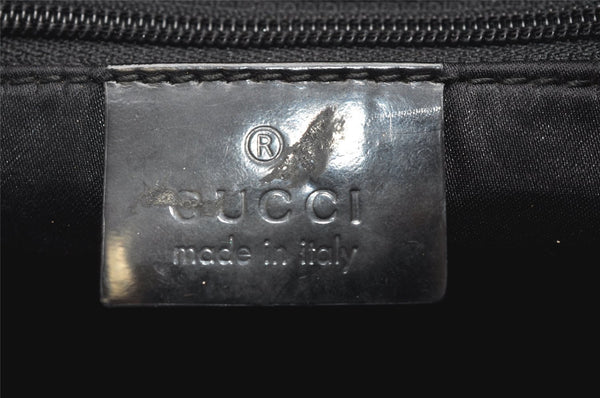 Authentic GUCCI Shoulder Hand Bag Nylon Leather 0013297 Black Junk  5075K