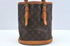 Auth Louis Vuitton Monogram Bucket PM Old Model Shoulder Tote Bag LV Junk 5076I
