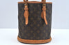 Auth Louis Vuitton Monogram Bucket PM Old Model Shoulder Tote Bag LV Junk 5076I
