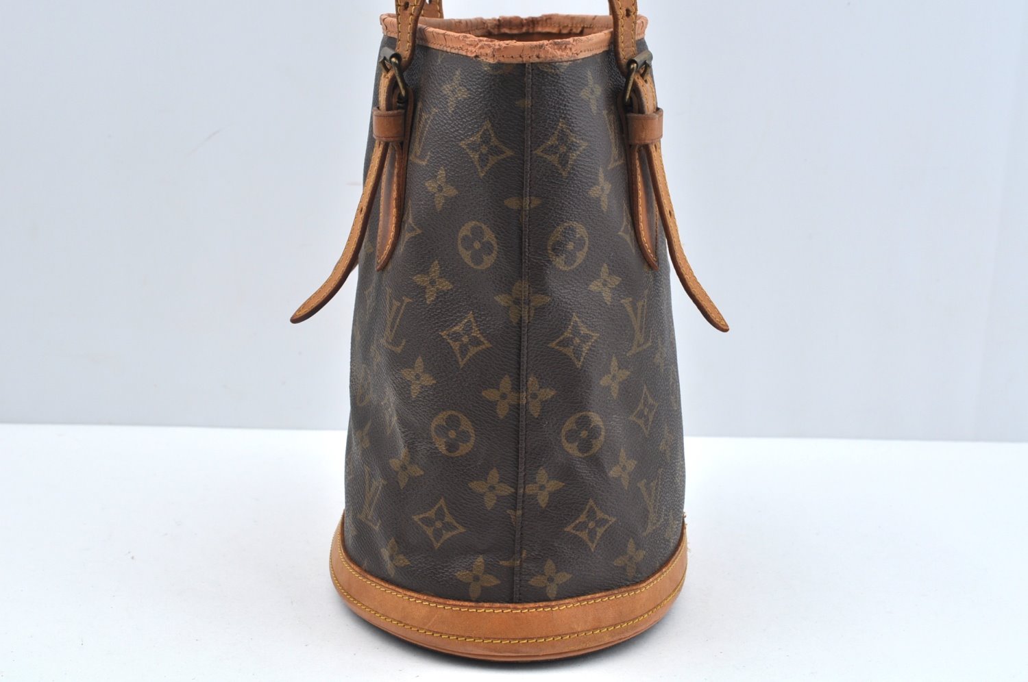 Auth Louis Vuitton Monogram Bucket PM Old Model Shoulder Tote Bag LV Junk 5076I