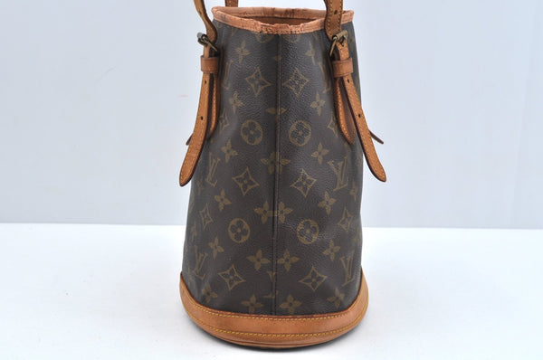 Auth Louis Vuitton Monogram Bucket PM Old Model Shoulder Tote Bag LV Junk 5076I