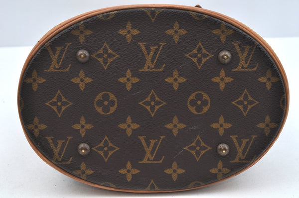 Auth Louis Vuitton Monogram Bucket PM Old Model Shoulder Tote Bag LV Junk 5076I