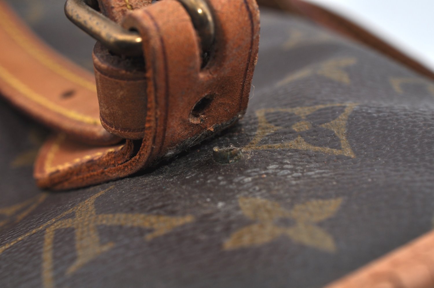 Auth Louis Vuitton Monogram Bucket PM Old Model Shoulder Tote Bag LV Junk 5076I