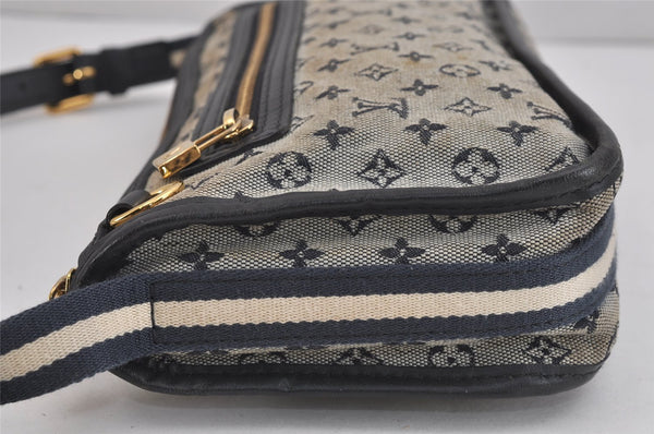 Auth Louis Vuitton Monogram Mini Pochette Kathleen Shoulder Bag Navy LV 5076J