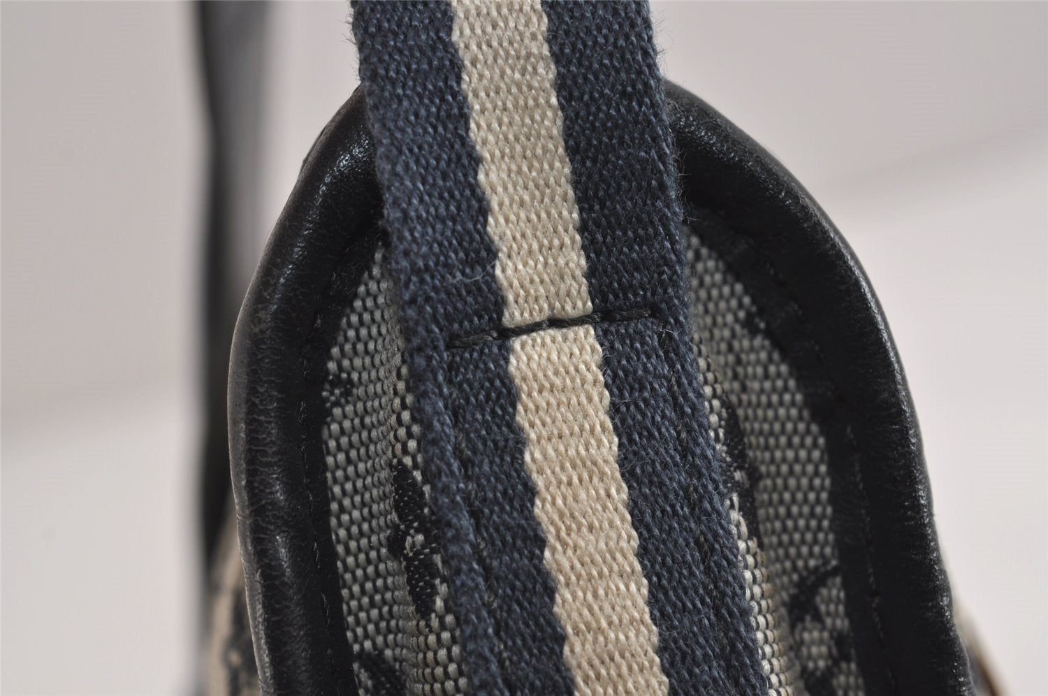 Auth Louis Vuitton Monogram Mini Pochette Kathleen Shoulder Bag Navy LV 5076J