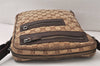 Authentic GUCCI Shoulder Cross Body Bag GG Canvas Leather 92551 Brown 5076K