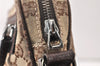 Authentic GUCCI Shoulder Cross Body Bag GG Canvas Leather 92551 Brown 5076K