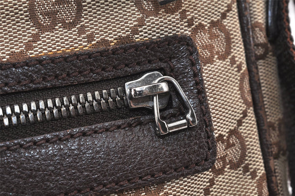 Authentic GUCCI Shoulder Cross Body Bag GG Canvas Leather 92551 Brown 5076K