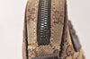 Authentic GUCCI Shoulder Cross Body Bag GG Canvas Leather 92551 Brown 5076K