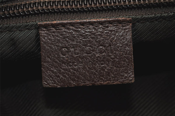 Authentic GUCCI Shoulder Cross Body Bag GG Canvas Leather 92551 Brown 5076K