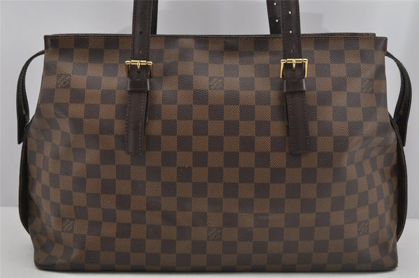 Authentic Louis Vuitton Damier Chelsea Shoulder Tote Bag N51119 LV 5077J
