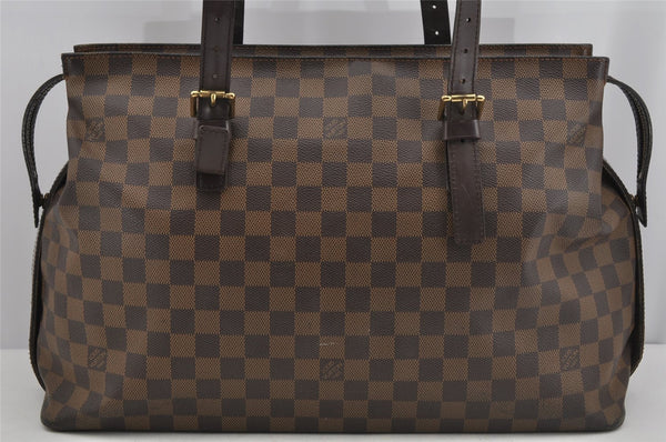 Authentic Louis Vuitton Damier Chelsea Shoulder Tote Bag N51119 LV 5077J