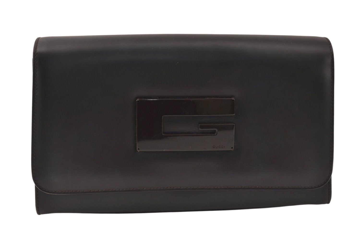 Authentic GUCCI Vintage Shoulder Cross Body Bag Purse Leather Brown Junk 5078K