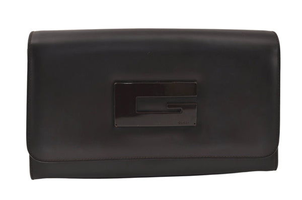 Authentic GUCCI Vintage Shoulder Cross Body Bag Purse Leather Brown Junk 5078K