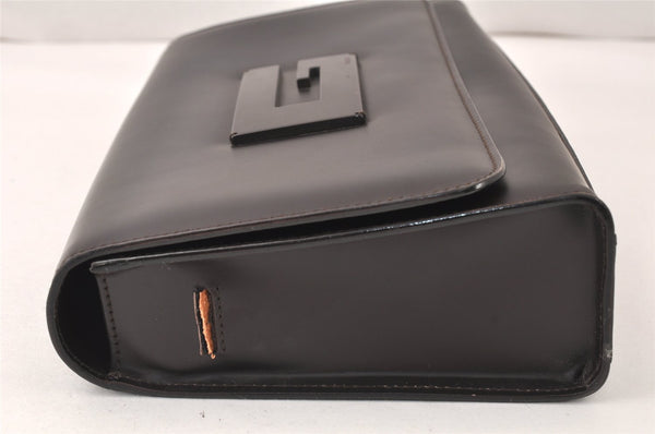 Authentic GUCCI Vintage Shoulder Cross Body Bag Purse Leather Brown Junk 5078K