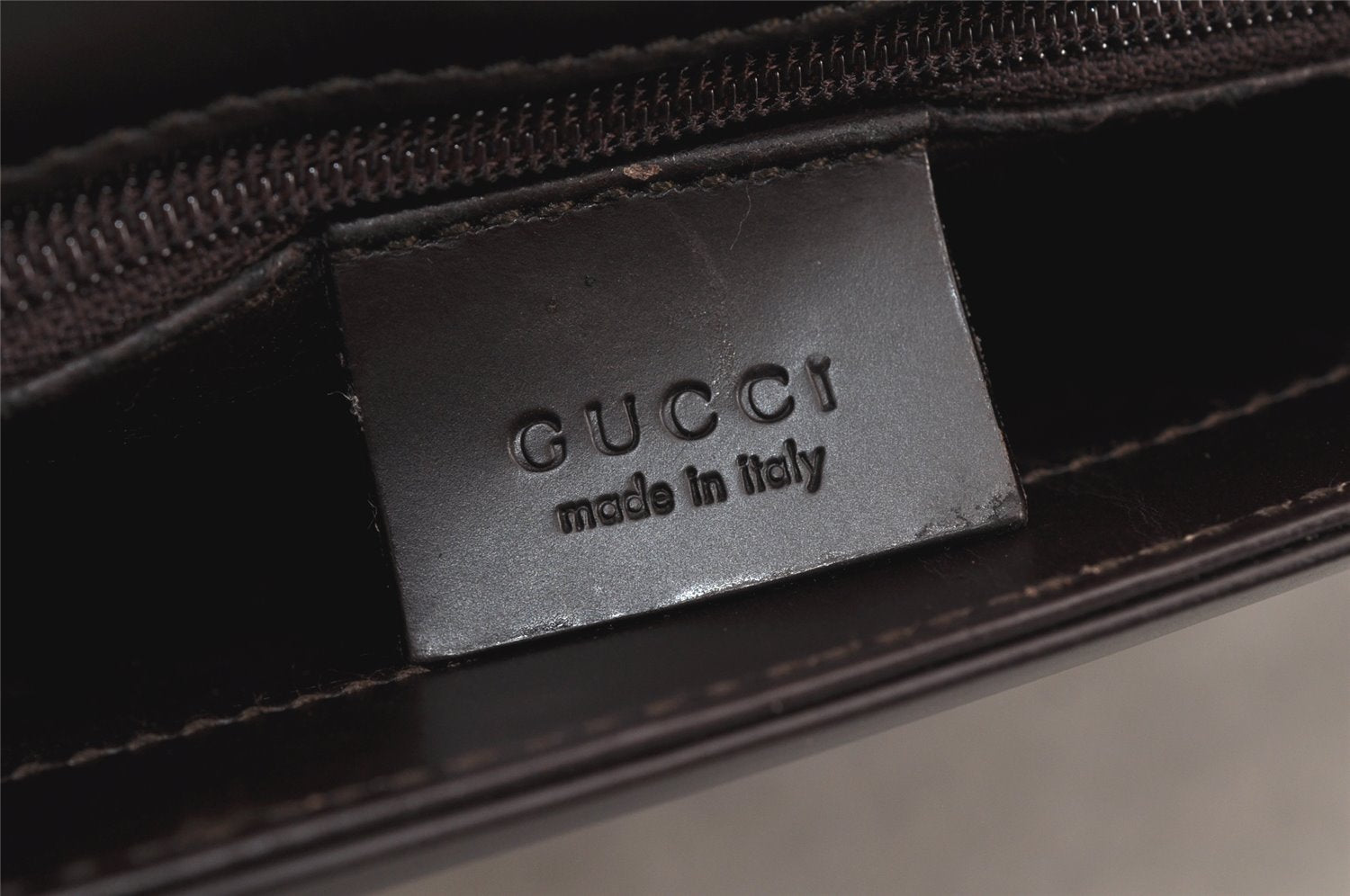 Authentic GUCCI Vintage Shoulder Cross Body Bag Purse Leather Brown Junk 5078K