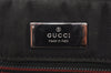 Authentic GUCCI Clutch Hand Bag Purse Nylon Leather 131224 Black Junk 5080K