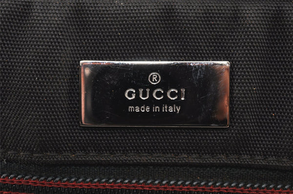 Authentic GUCCI Clutch Hand Bag Purse Nylon Leather 131224 Black Junk 5080K
