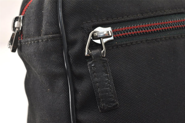 Authentic GUCCI Clutch Hand Bag Purse Nylon Leather 131224 Black Junk 5080K